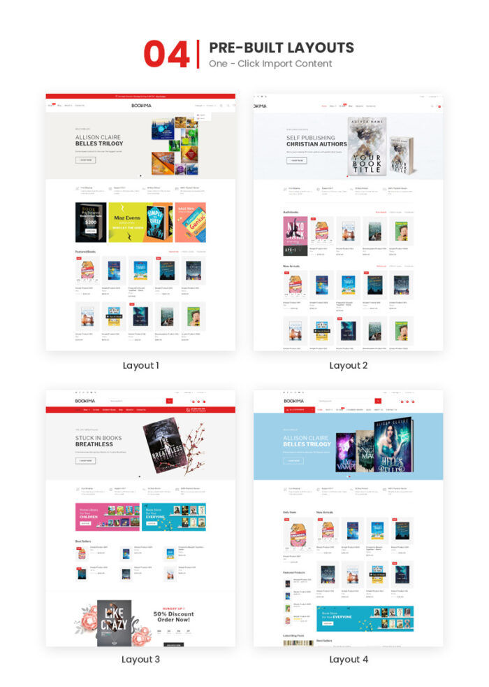 Bookima - Tema untuk Toko Buku Tema WooCommerce - Fitur Gambar 2