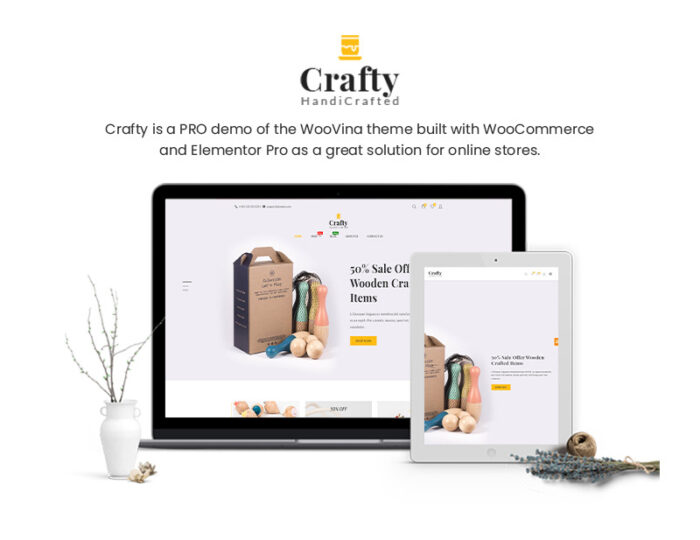 Crafty - Tema WooCommerce yang Bersih dan Minimalis - Fitur Gambar 1