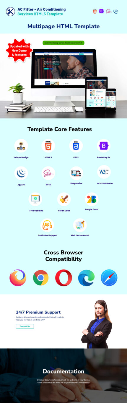 Pemasang AC - Template HTML5 Layanan Pendingin Udara - Fitur Gambar 1