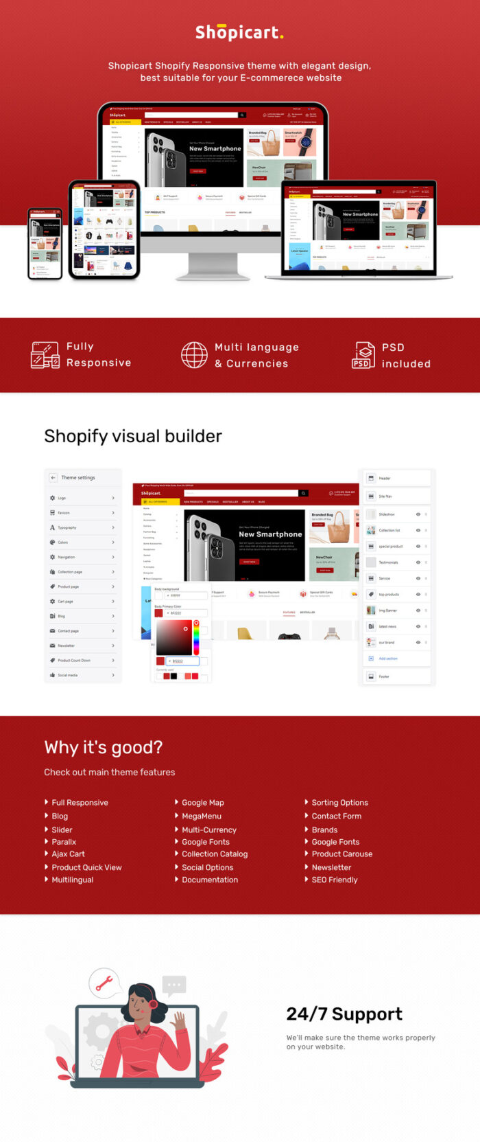 Shopicart - Template Shopify Serbaguna - Fitur Gambar 1