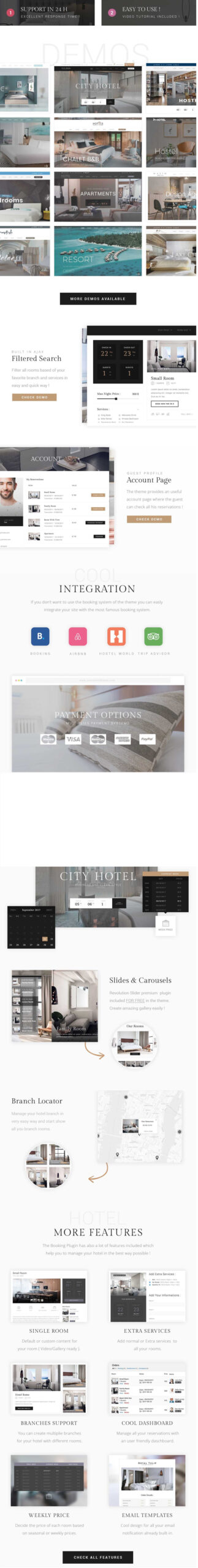 Reina Hotel - Template Situs Web HTML5 Premium Serbaguna - Fitur Gambar 1