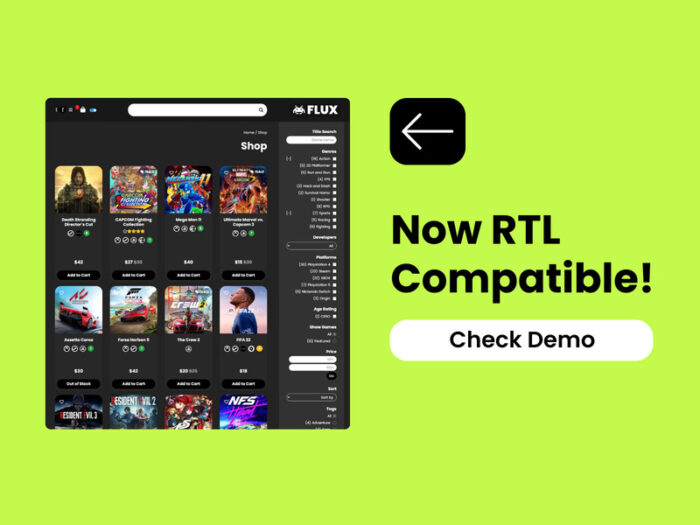 FLUX - Tema Game Store WooCommerce + RTL - Fitur Gambar 2