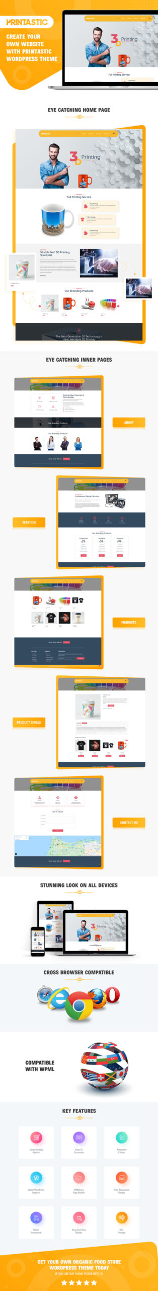 Printastic - Tema Woocommerce Toko Percetakan 3D - Fitur Gambar 1