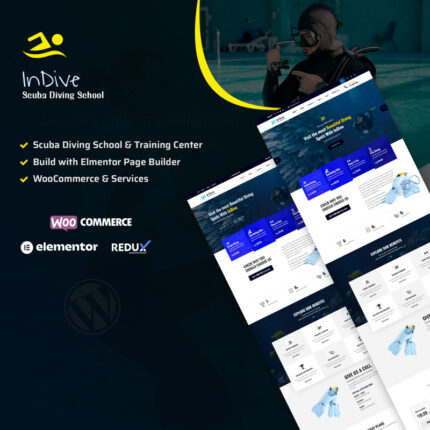 InDive - Tema WordPress untuk Menyelam - Fitur Gambar 1