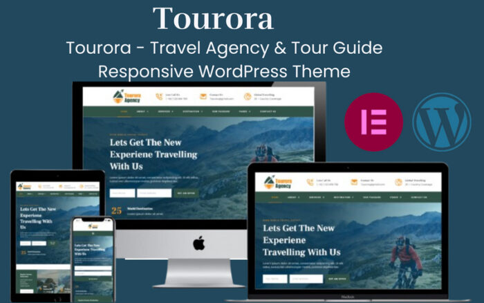 Tourora - Tema WordPress Responsif Agen Perjalanan & Pemandu Wisata - Fitur Gambar 1