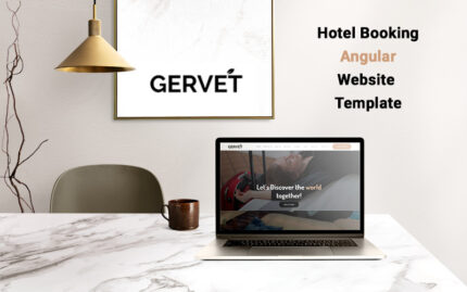 Gervet - Template Angular Pemesanan Hotel - Fitur Gambar 1