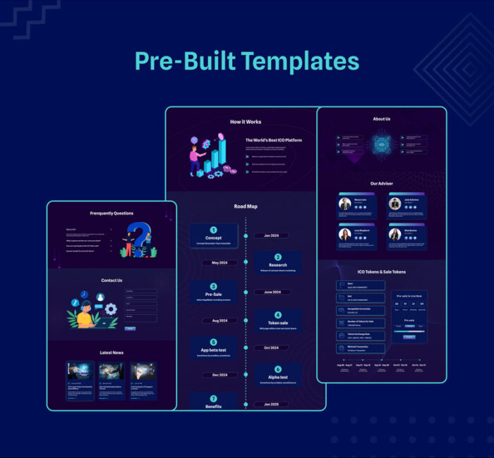 Arena ICO Meluncurkan Template Situs Web HTML5 Bootstrap - Fitur Gambar 6