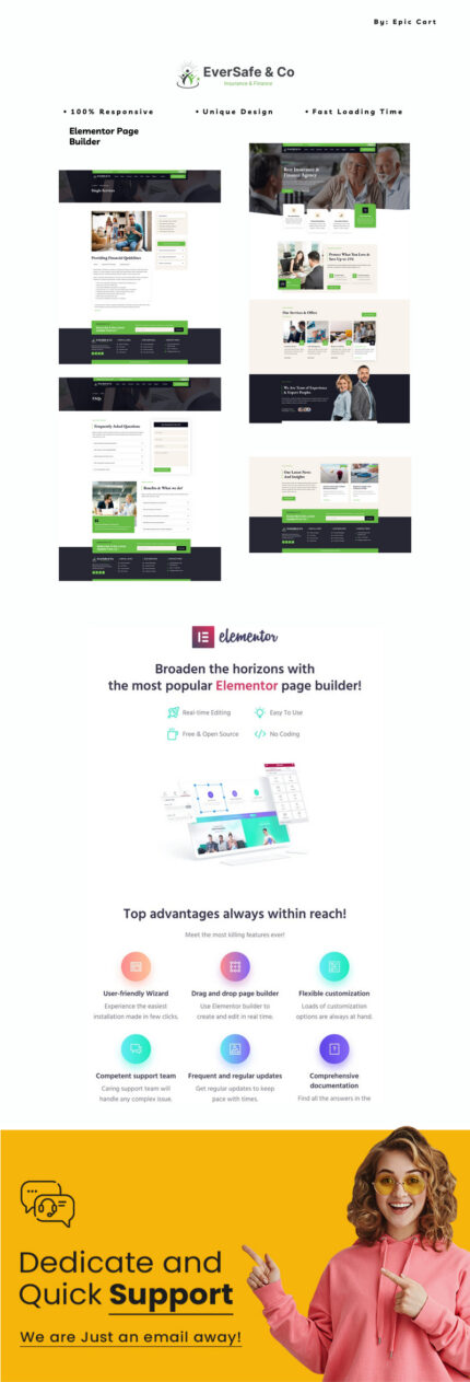 EverSafe - Tema WordPress Layanan Keuangan & Asuransi - Fitur Gambar 1