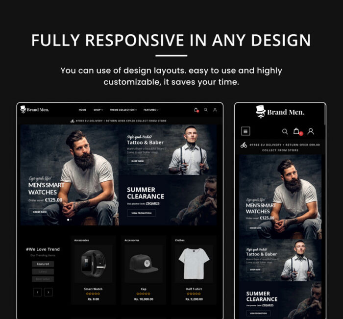 Merek Mega Fashion–Gaya Pakaian–Sepatu Shopify 2.0 Tema Responsif Premium - Fitur Gambar 5