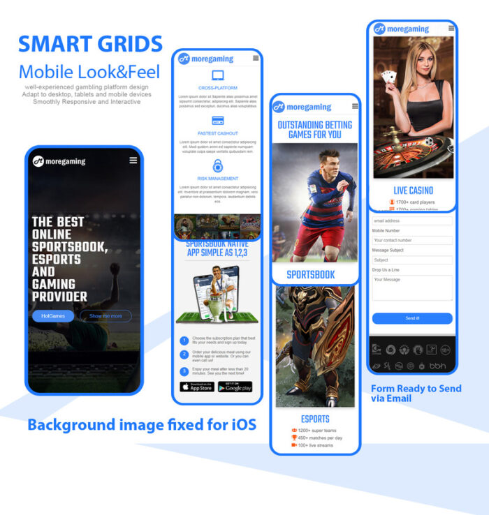 Templat Halaman Arahan Perjudian Smart Grids (RWD) - Fitur Gambar 2