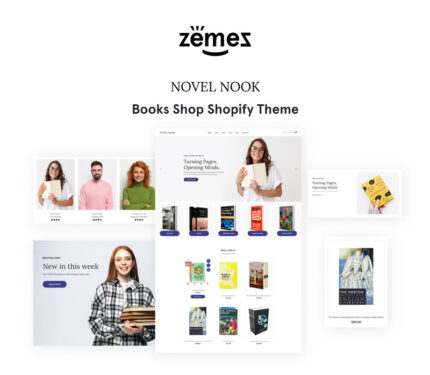 Novel Nook - Toko Sastra Online Tema Shopify 2.0 - Fitur Gambar 1