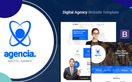 Agencia | Tema WordPress Agensi Kreatif - Fitur Gambar 1