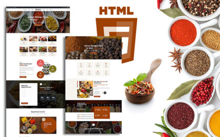 Template Situs Web Toko Responsif Masala Organic Spices - Fitur Gambar 1