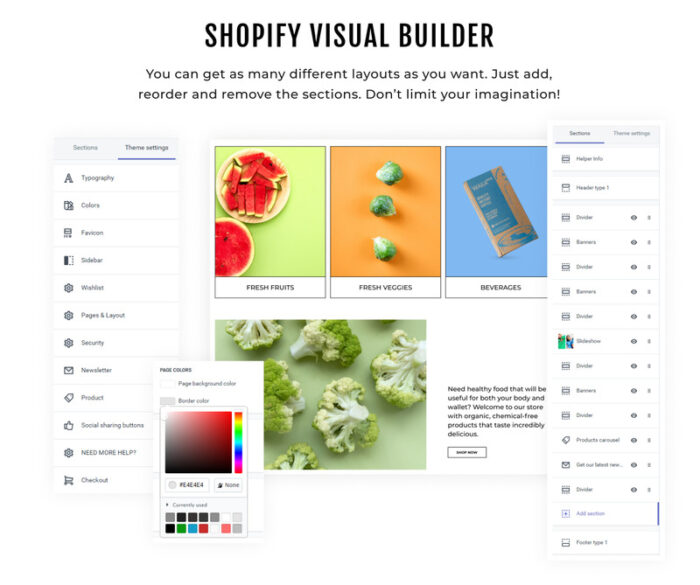 Template eCommerce Makanan Sehat Apparelix Tema Shopify - Fitur Gambar 3