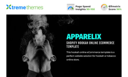 Template eCommerce Online Hookah Apparelix Tema Shopify - Fitur Gambar 1