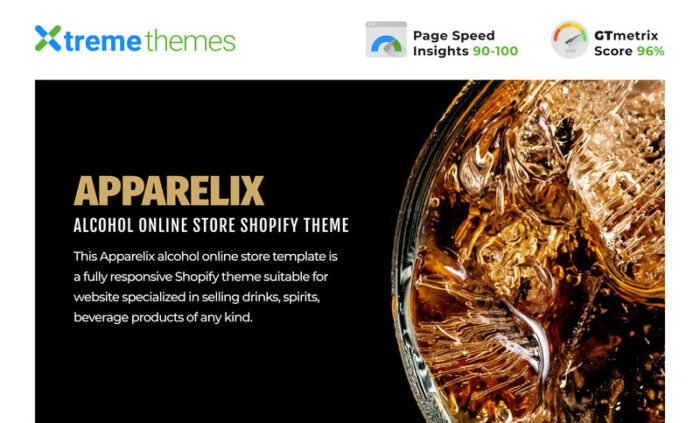 Template Toko Online Alkohol Apparelix Tema Shopify - Fitur Gambar 1