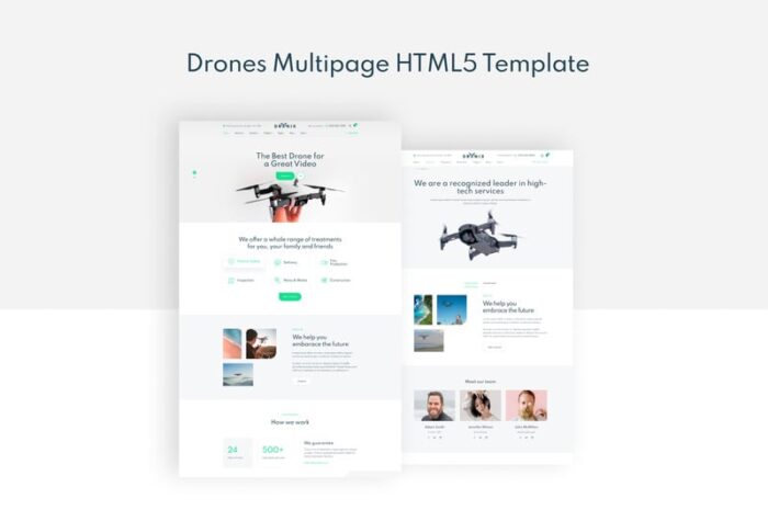 Dronix - Template Situs Web Toko Drone - Fitur Gambar 2