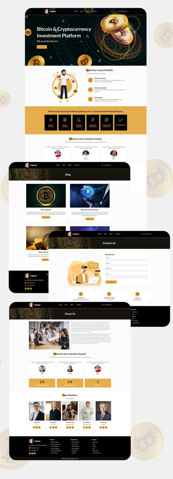 Templat dan Desain Html5 Pasar Mata Uang Kripto Cryptco - Fitur Gambar 2