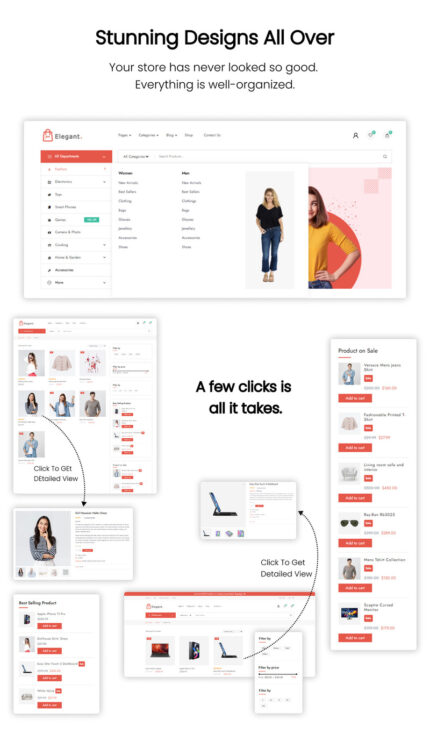 Elegant Shop Pro - Tema WordPress WooCommerce Minimal, Cepat dan Serbaguna - Fitur Gambar 1