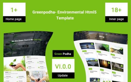 Greenpodha- Template Situs Web Html5 Lingkungan - Fitur Gambar 1