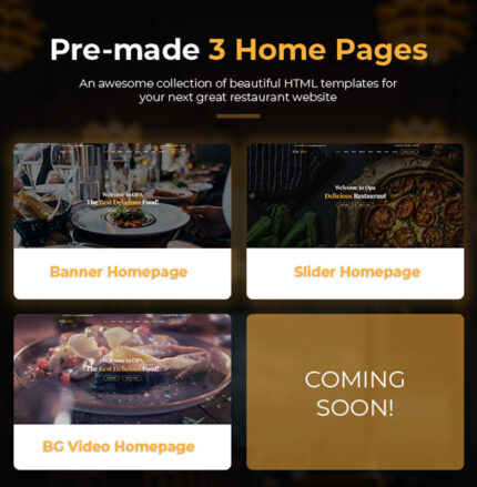 Opa - Template Halaman Arahan HTML Modern Restoran - Fitur Gambar 1