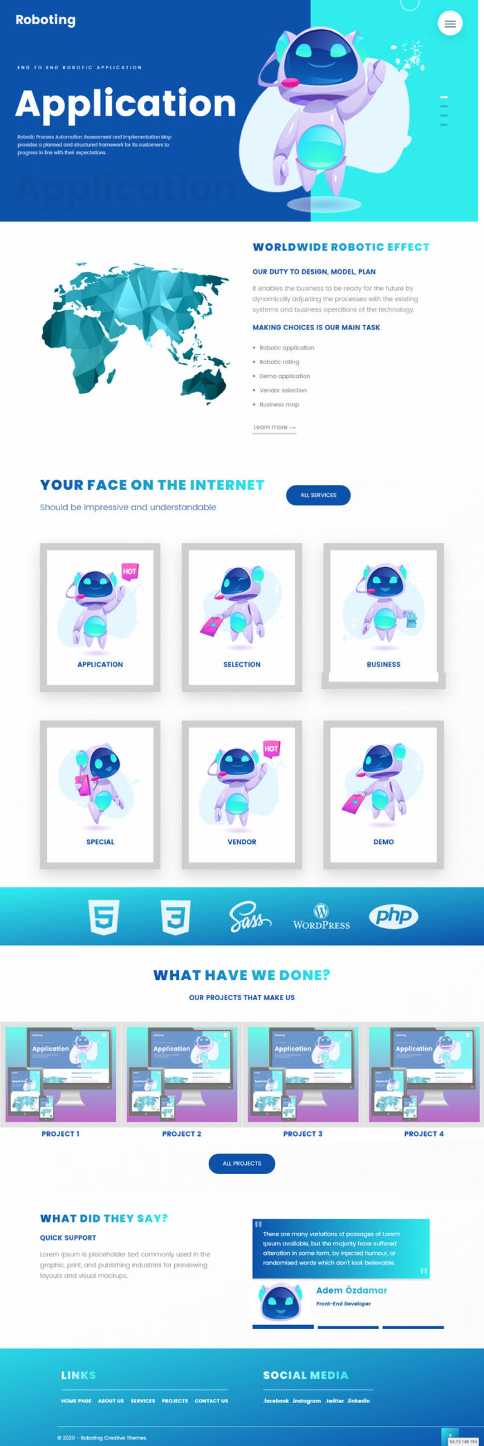 Template Situs Web Responsif Roboting Creative Html5 & Css3 - Fitur Gambar 1