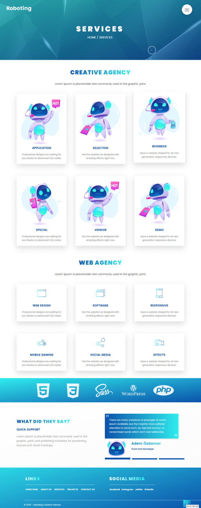 Template Situs Web Responsif Roboting Creative Html5 & Css3 - Fitur Gambar 3