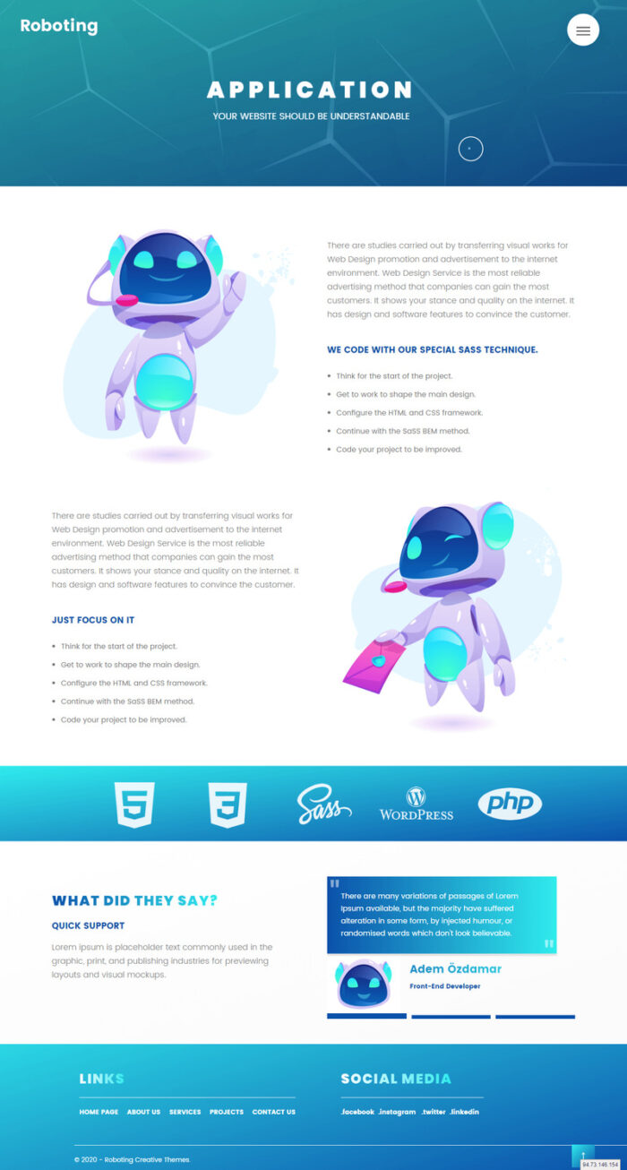 Template Situs Web Responsif Roboting Creative Html5 & Css3 - Fitur Gambar 4