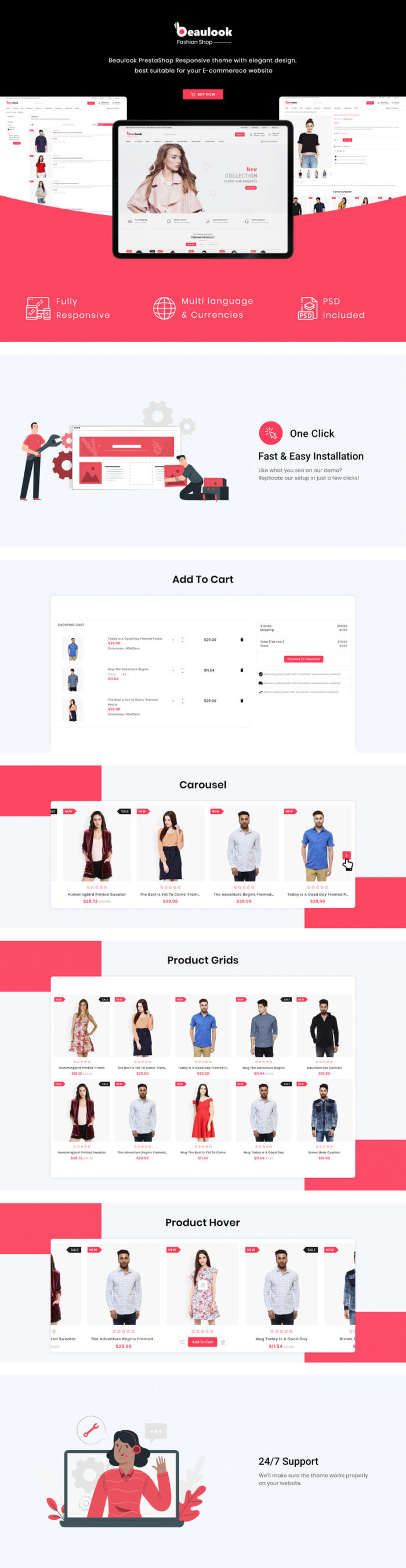 Beaulook - Tema PrestaShop Aksesoris Mode - Fitur Gambar 1