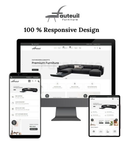 Fauteuil Web - Template HTML yang Intuitif dan Responsif untuk E-dagang Furnitur - Fitur Gambar 1