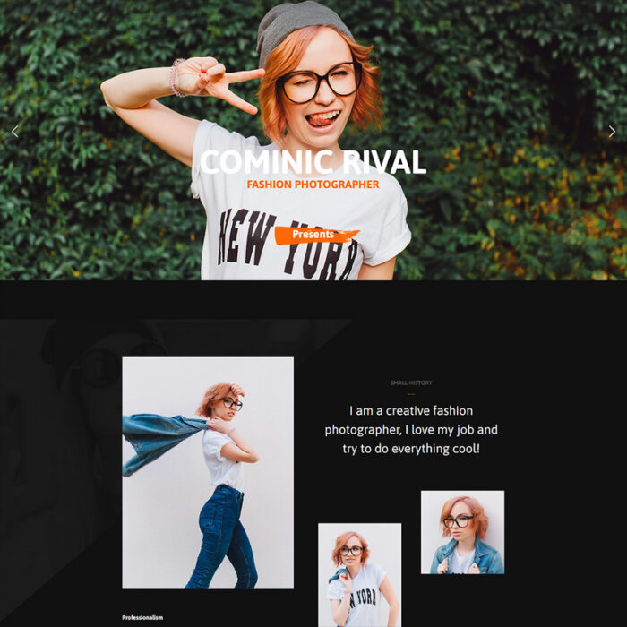 Tema WordPress Dominic Fashion Photographer - Fitur Gambar 1