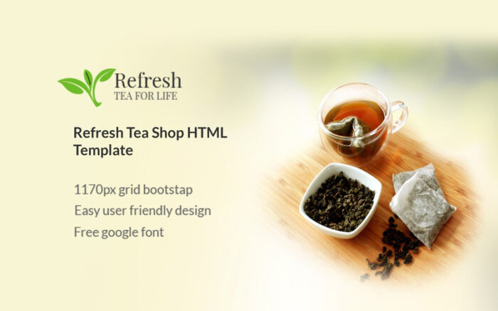 Refresh Tea - Situs Web HTML Bootstrap Responsif - Fitur Gambar 1