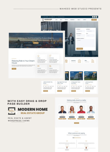 Tema WordPress Modern Home - Agen & Layanan Real Estat - Fitur Gambar 1