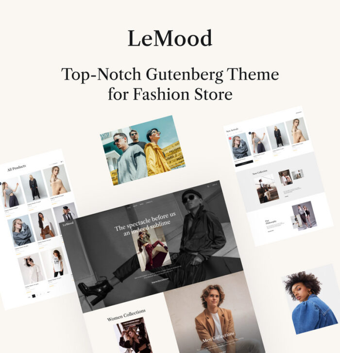 LeMood - Tema Gutenberg WooCommerce Toko Busana - Fitur Gambar 1