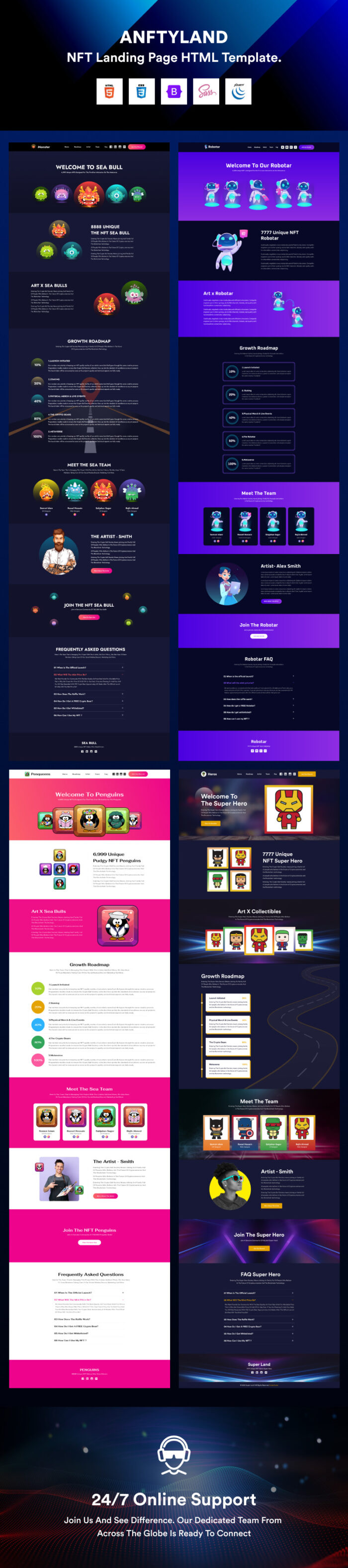 Anftyland - Template HTML Halaman Arahan NFT. - Fitur Gambar 1