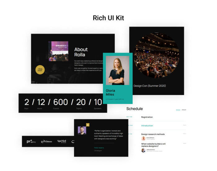 Rolla - Template Tiket Acara HTML5 - Fitur Gambar 2