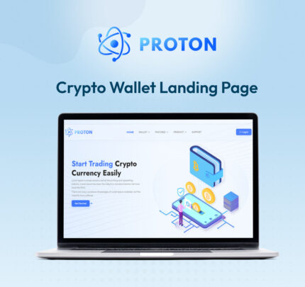 Proton - Template Halaman Arahan Aplikasi Dompet Kripto - Fitur Gambar 1