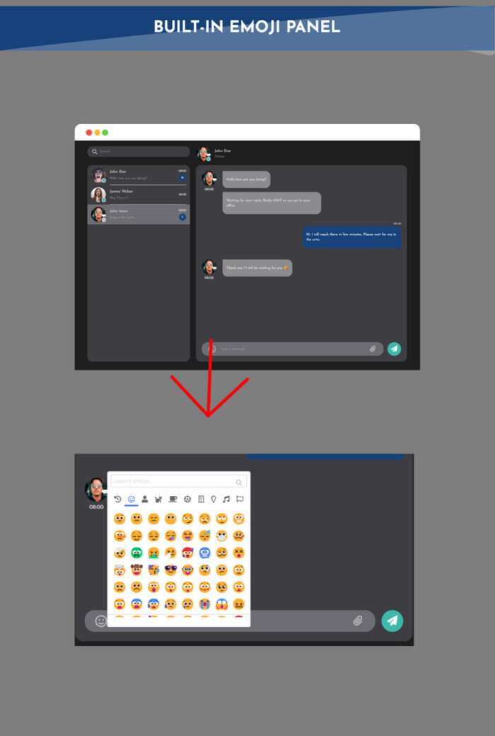 ChatMarkup | Template HTML Chatting seperti Aplikasi - Fitur Gambar 2