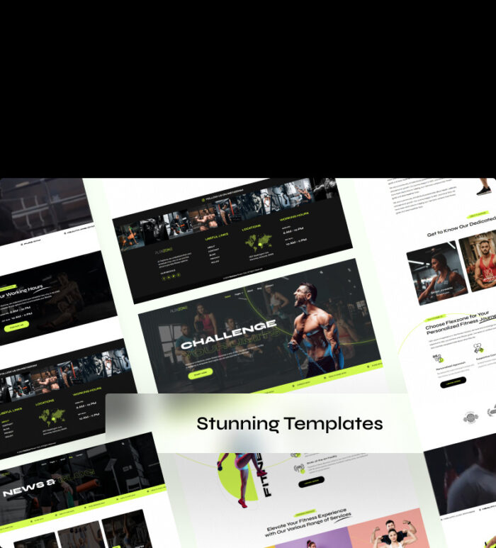 FlexZone - Kit Template Elementor untuk Gym dan Kebugaran - Fitur Gambar 2