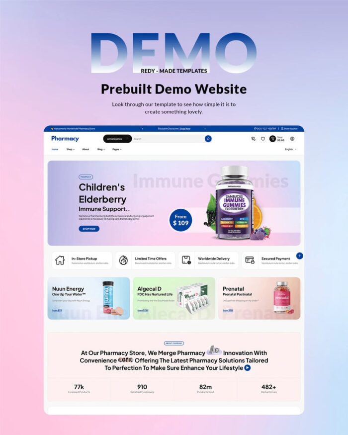 Tema Shopify 2.0 Farmasi - Medis & Klinik - Fitur Gambar 2