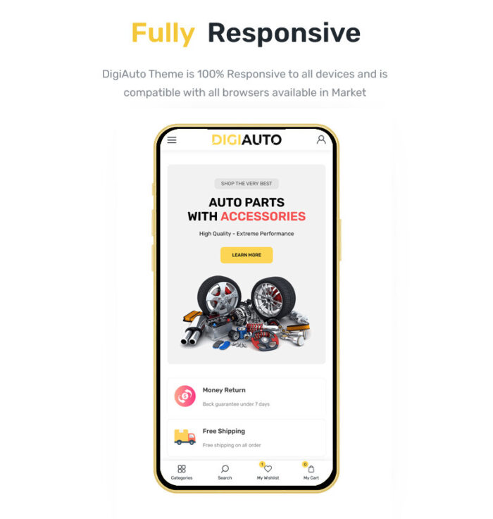 DigiAuto - Suku Cadang Mobil & Aksesori Mobil Tema WordPress Woocomrece - Fitur Gambar 3