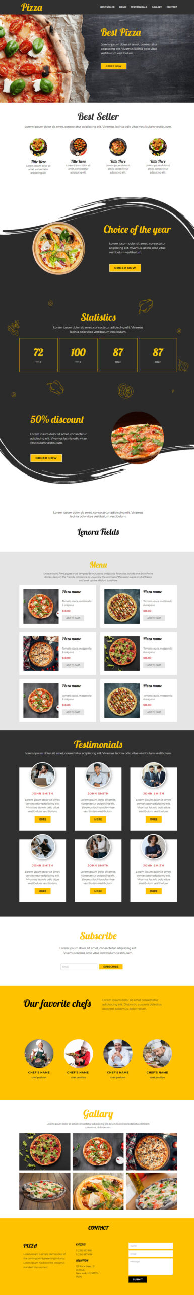 Pizza - Template untuk Situs Web Restoran Pizza - Fitur Gambar 1