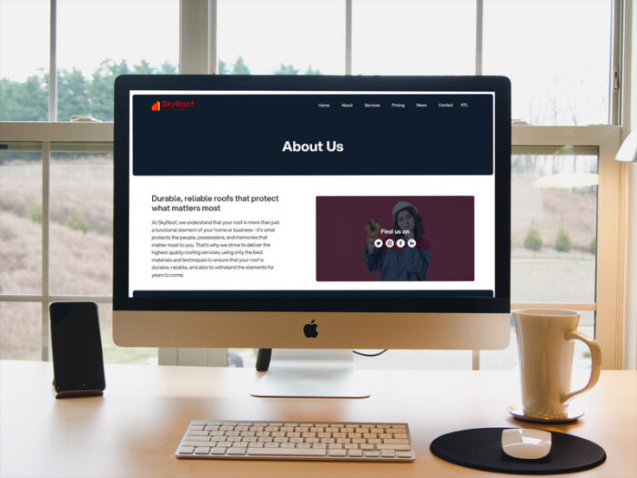 SkyRoof - Tingkatkan Bisnis Atap Anda dengan Template HTML ini - Fitur Gambar 1