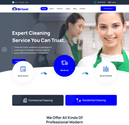 Template HTML5 Brixal-Cleaning Service - Fitur Gambar 1