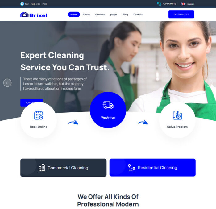 Template HTML5 Brixal-Cleaning Service - Fitur Gambar 1