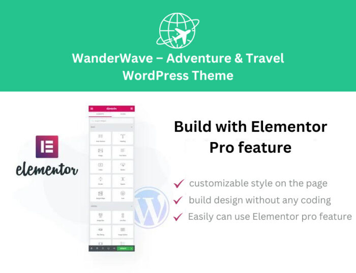 WanderWave – Tema WordPress Petualangan & Perjalanan - Fitur Gambar 1