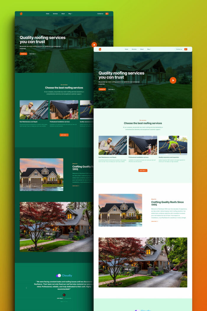 Roofwave - Template Situs Web HTML Solusi Atap Terbaik Anda - Fitur Gambar 1