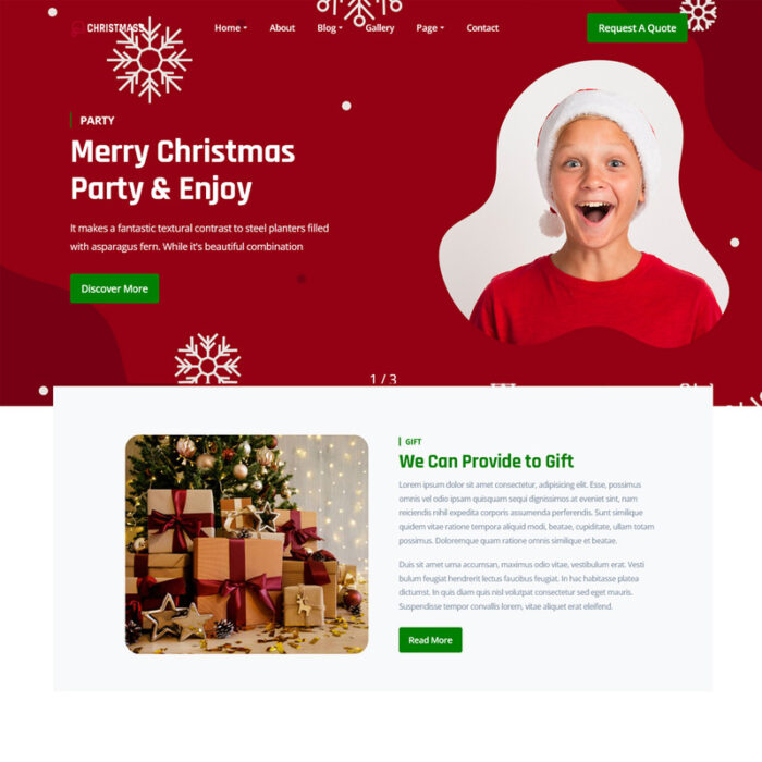 Christmass - Template HTML untuk Perencanaan Acara Natal - Fitur Gambar 1