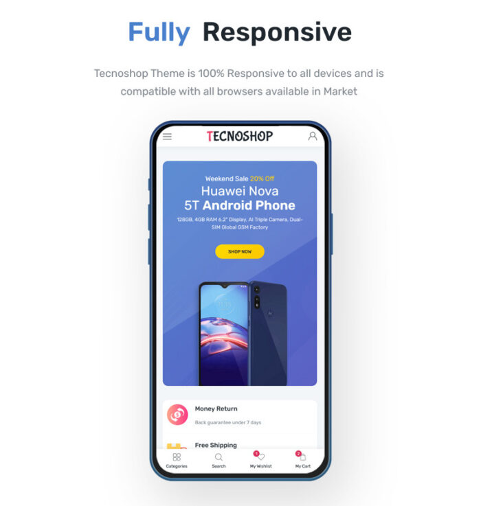 Tecnoshop - Tema WordPress WooCommerce Elektronik - Fitur Gambar 3