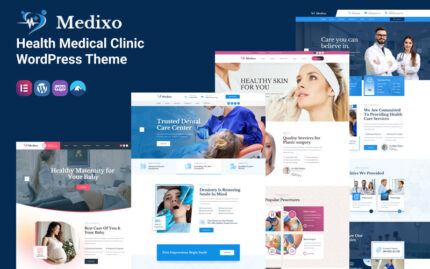 Medixo - Tema WordPress Klinik Kesehatan Medis - Fitur Gambar 1